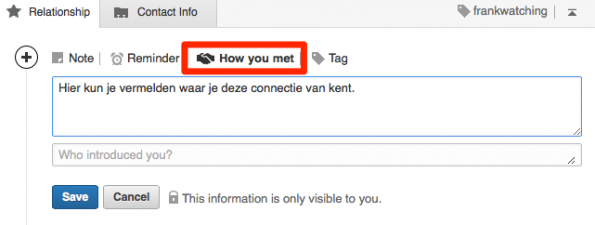 linkedin-connecties-howyoumet
