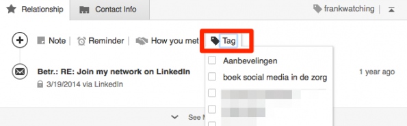 linkedin-connecties-tags