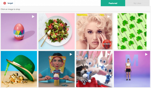 De Like2Buy-pagina van het Amerikaanse Target (vergelijkbaar met HEMA)