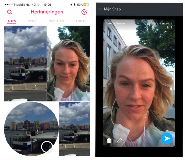 Snapchat Herinneringen Kirsten Jassies