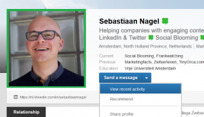 View recent activity