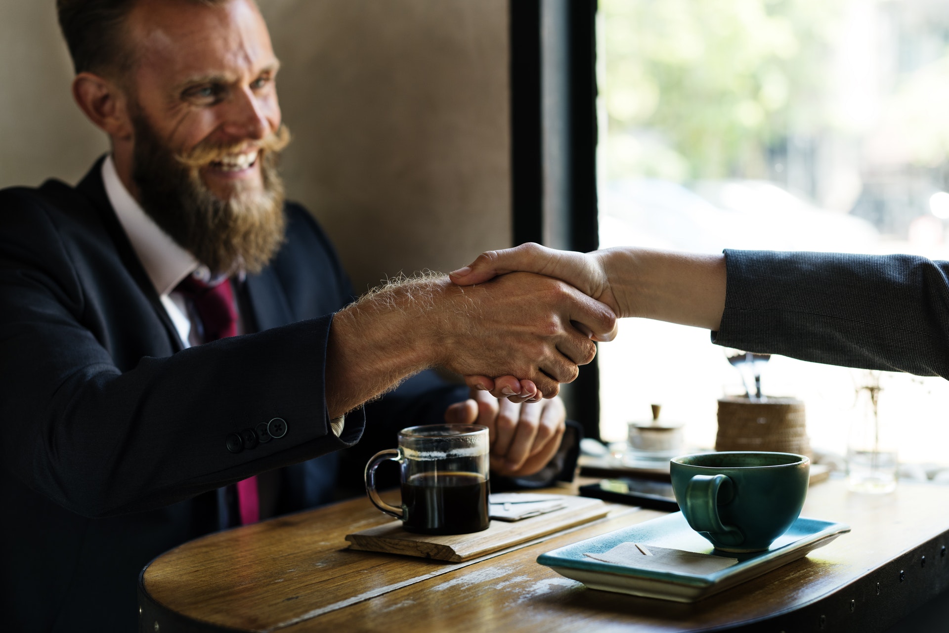 Fact based marketing handshake