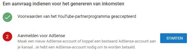 aanvraag adsense