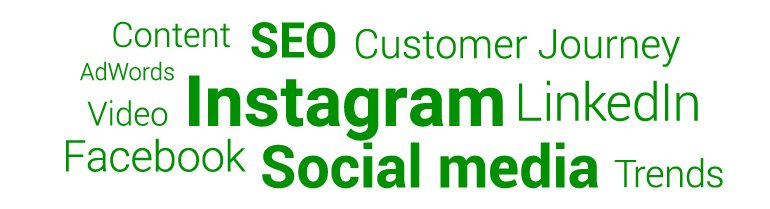 Zoektermen: Instagram, Facebook, Social media, LinkedIn, Customer Journey, Trends, Content, Video, AdWords