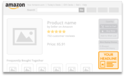 Productadvertenties op Amazon.