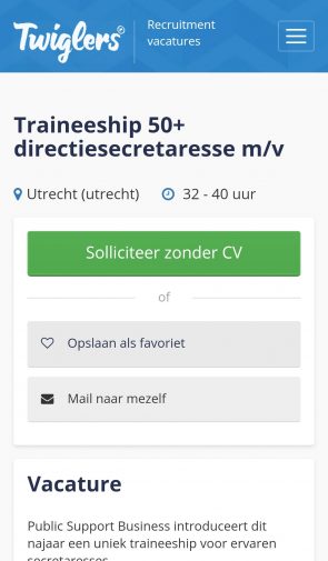 Solliciteren zonder cv.