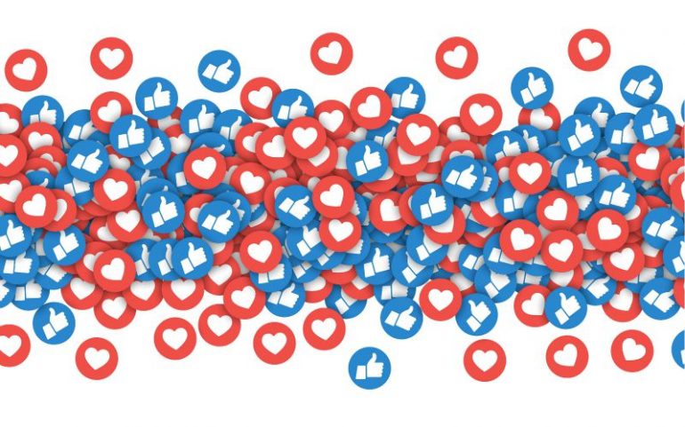 Hartjes en likes op social media