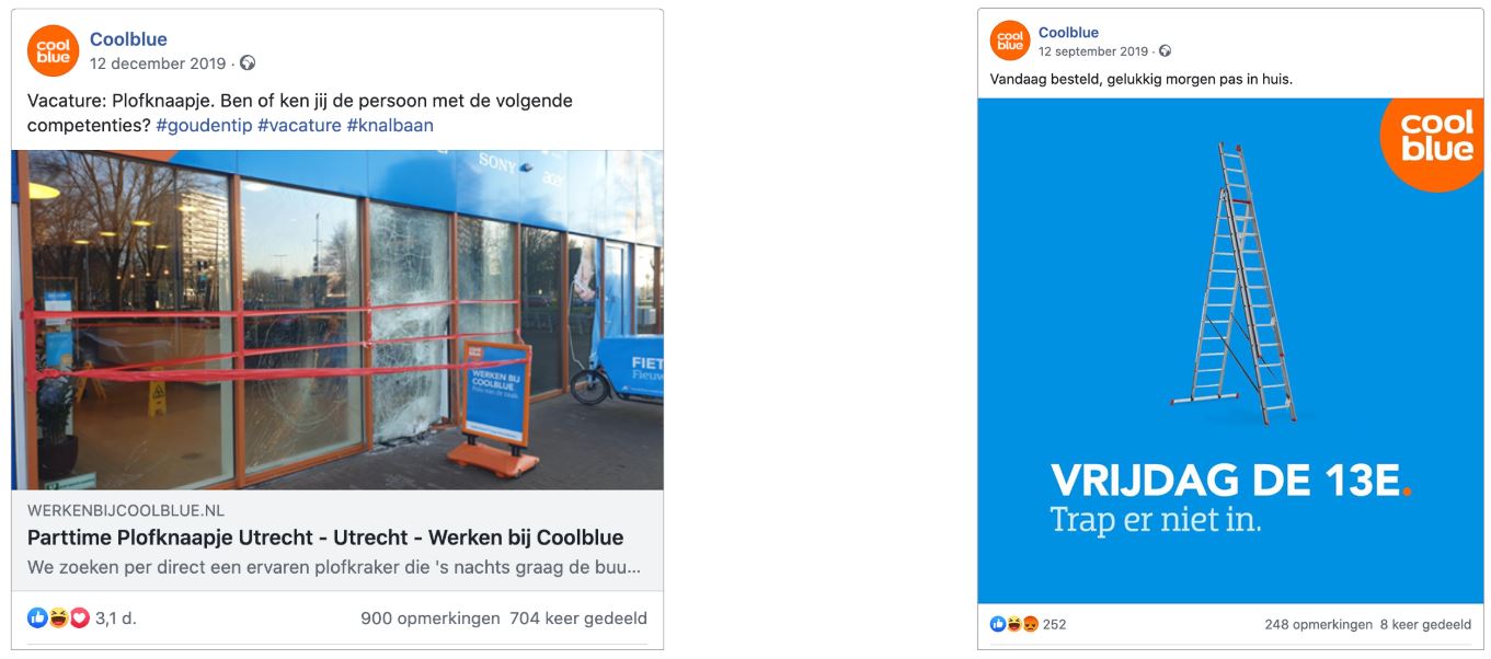 De socialmedia-strategie van Coolblue.