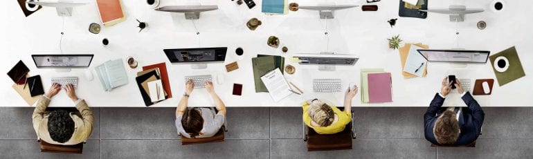 Digital workplace, samenwerken met collega's.