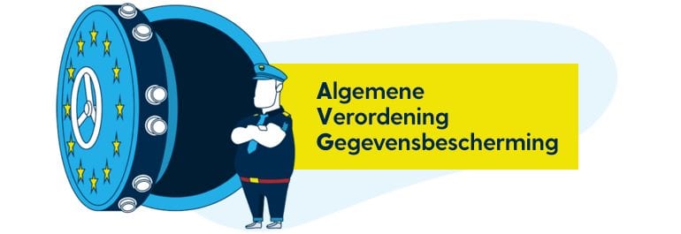 Algemene Verordening Gegevensbescherming illustratie.