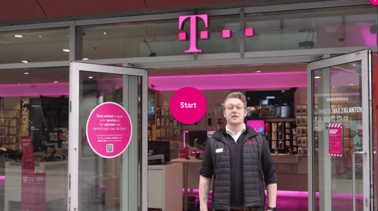 Video experience van de T-Mobile shop