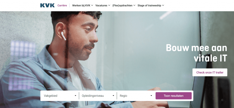 Werken-bij-site Kamer van Koophandel.