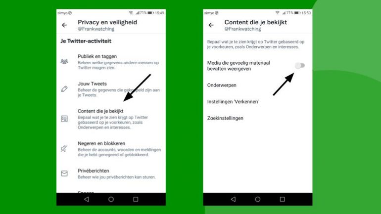 Op Twitter geen media die gevoelig materiaal bevatten weergeven. 