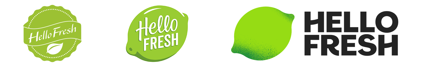 verschillende logo's HelloFresh