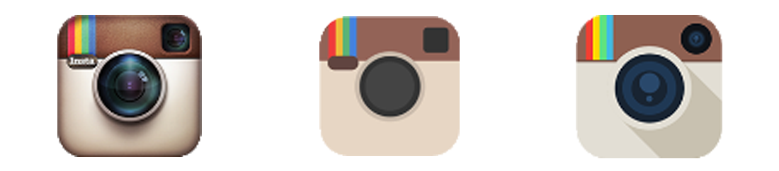verschillende instagram logos