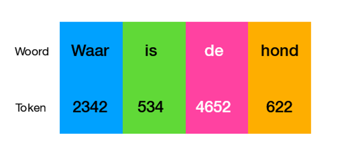 Visualisatie van hoe transformer taal omzet in getallen