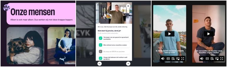 3 voorbeelden van over ons pagina's.