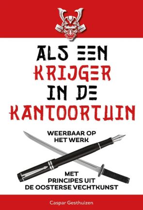 Cover als een krijger in de kantoortuin werkdruk