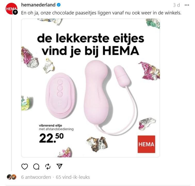 Voorbeeld Thread van Hema