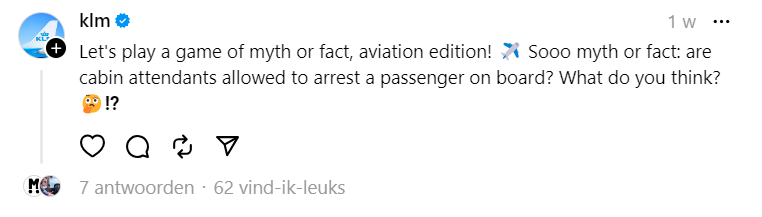 Screenshot Thread KLM