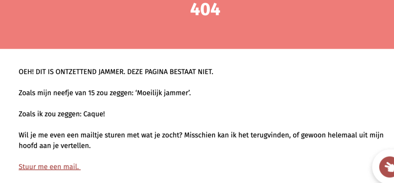 Voorbeeld 404-pagina