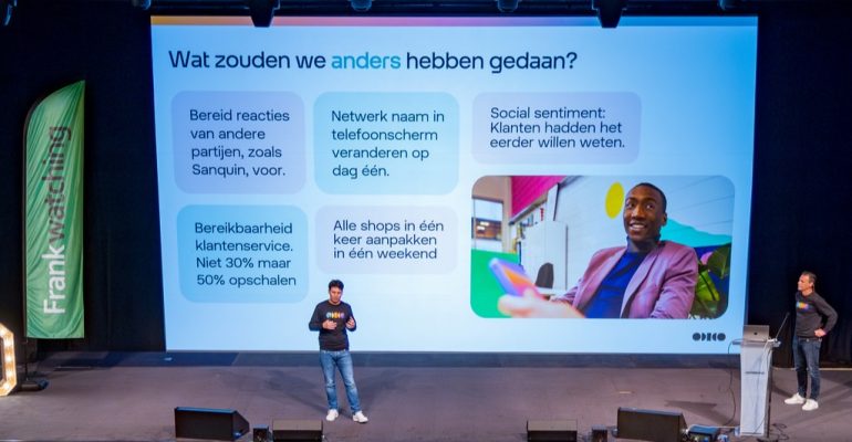 Odido op het podium van Content Conference